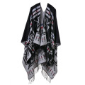 Blazer Poncho Bohème Cachemire Comme Cape Épais Chaud Étole Lance Poncho Wrap Châle (SP220)